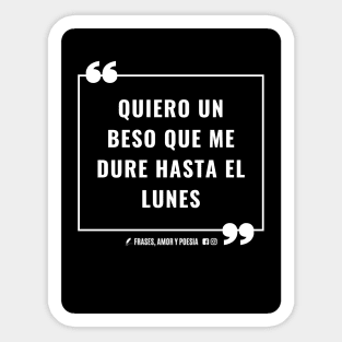 frase de amor, poesía, versos y reflexiones Sticker